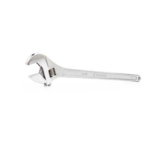 Adjustable Tapered Handle Wrench - Carded, 24" L, 2-7/16"/62 mm Max Width, Chrome/Polished Action Paper