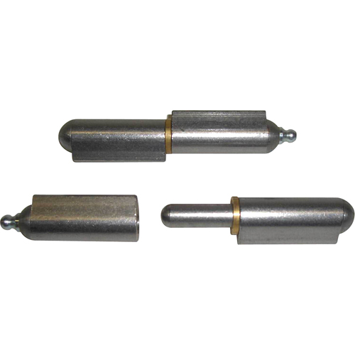 Charni&egrave;re &agrave; souder avec rondelles, 1/4" dia. x 2-3/8" lo, Aluminium a/goupille fixe en acier inoxydable Action Paper