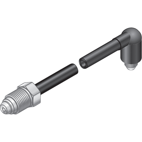 TUYAU GAZ,5/8-18 RACCORD RH-96", NOIR Action Paper