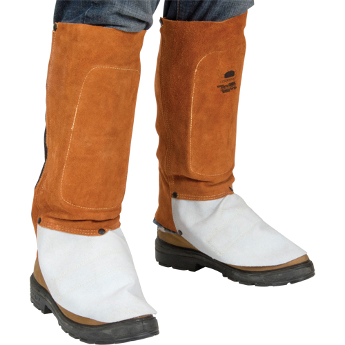 Leather Spats, 14" L, Lava Brown Action Paper