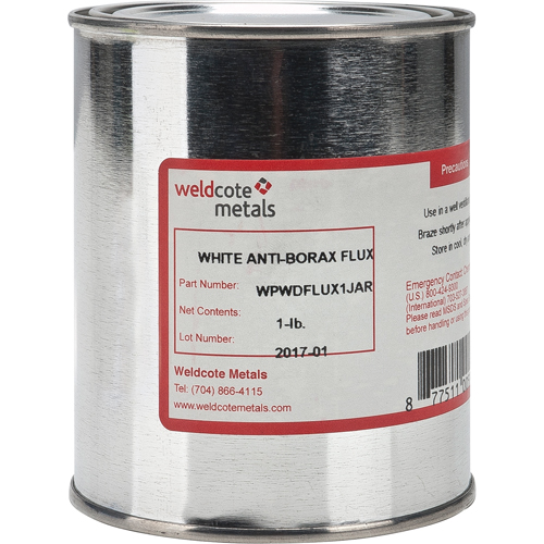 White Antiborax Flux Action Paper