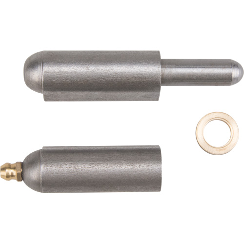 Charni&egrave;re &agrave; souder, 0,63" dia. x 3,937" lo, Acier doux a/goupille fixe en acier Action Paper