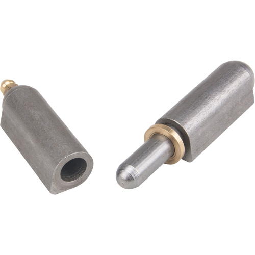 Charni&egrave;re &agrave; souder, 0,63" dia. x 3,937" lo, Acier doux a/goupille fixe en acier Action Paper