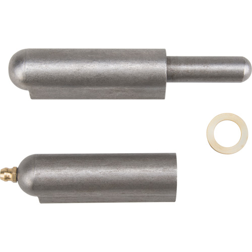 Charni&egrave;re &agrave; souder, 0,787" dia. x 5,906" lo, Acier doux a/goupille fixe en acier Action Paper