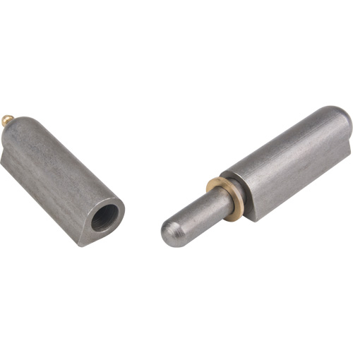 Charni&egrave;re &agrave; souder, 0,787" dia. x 5,906" lo, Acier doux a/goupille fixe en acier Action Paper