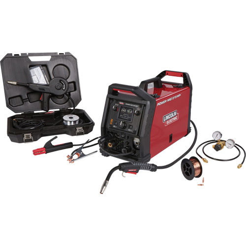 POWER MIG&reg; 215 MPi Multi-Process Welder Aluminum One-Pak&reg;, 120 V/230 V, 1 Ph, 60 Hz Action Paper
