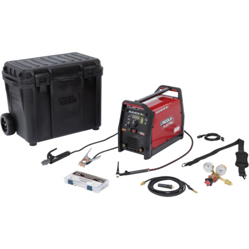 Elevate SLi Battery Powered Welder TIG with Rolling Case Package Action Paper