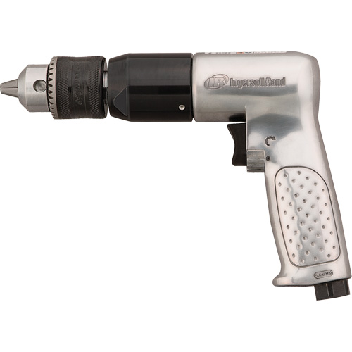 Reversible Air Drill, 4 CFM, 1/4" NPTF, 94 dBA, 1/2" Chuck, Keyed Action Paper