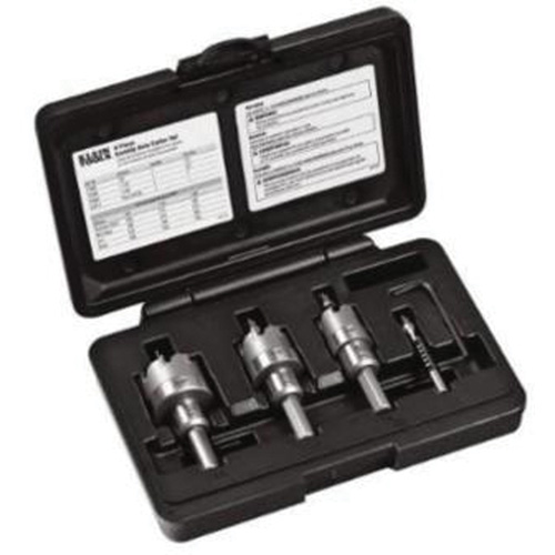 Carbide Hole Cutter Set with Heavy-Duty Carry Case, 4 Pieces Action Paper