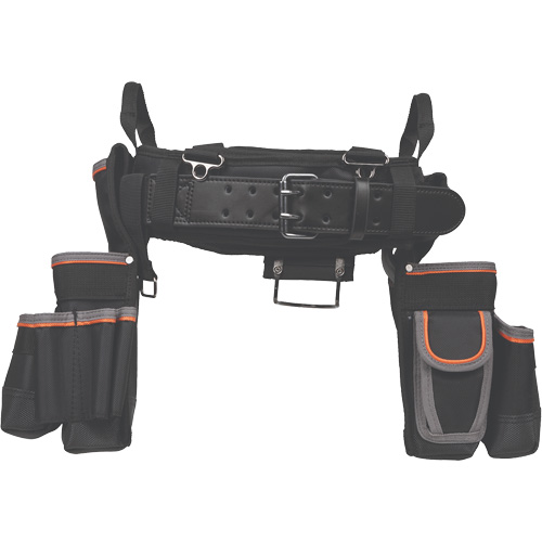 Tradesman Pro Electrician's Tool Belt, Nylon, Black Action Paper