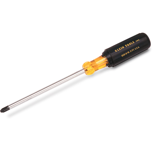 Phillips Screwdriver, #2, 11-5/16" L, Cushion Grip Handle Action Paper