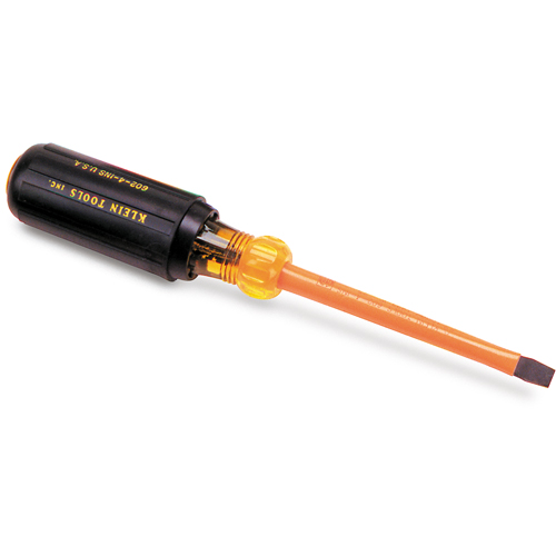 Insulated Heavy Duty, Slot Keystone Tip Screwdrivers Action Paper