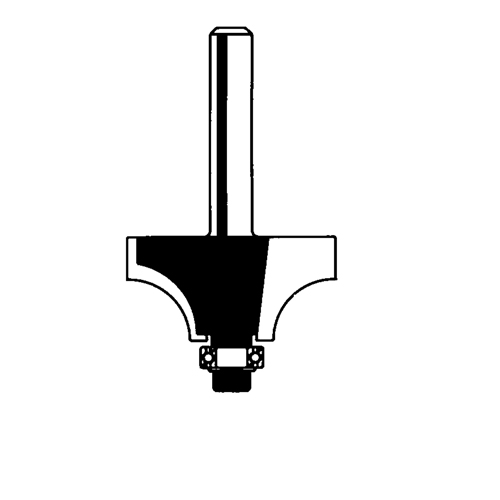 Router Bit - Beading Bit, 5/8" Dia., 1/4" Shank Action Paper