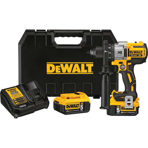 Max XR&reg; Brushless 3-Speed Drill Driver Kit, Lithium-Ion, 20 V, 1/2" Chuck, 820 UWO Torque Action Paper