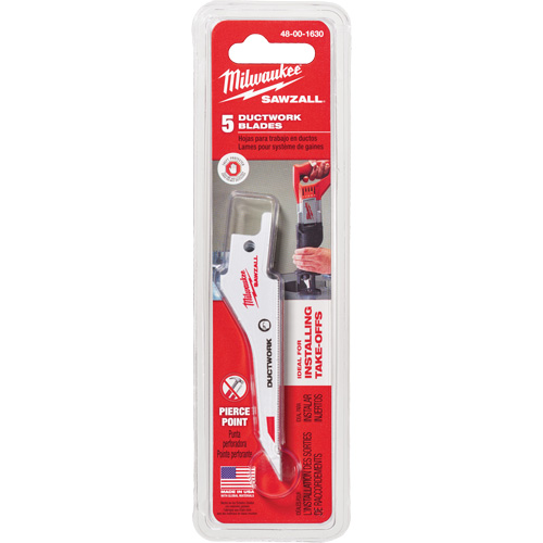Sawzall&reg; Duct Work Blades Action Paper