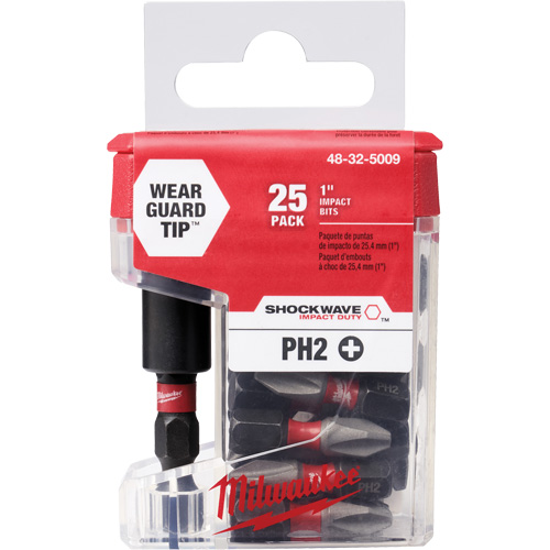 Shockwave Magnetic Bit Tip Holder with Phillips Insert Bits Action Paper