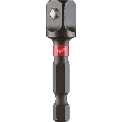 Shockwave Impact Driver Socket Adapters, 1/4" Drive Size, 3/8" Male Size, Ball, 1-7/8" L Action Paper