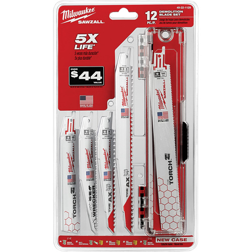 Jeu de lames de d&eacute;molition Sawzall Action Paper