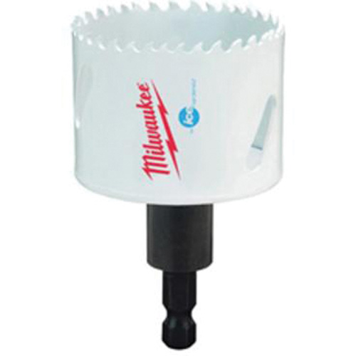 Scie-cloche Hole Dozer avec arbre, 2-1/8", Profondeur de la coupe 1-5/8", Bim&eacute;tal Action Paper