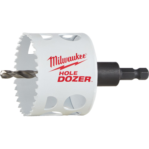 Hole Dozer Hole Saw with Arbor, 2-1/2", 1-5/8" Depth of Cut, Bi-Metal Action Paper