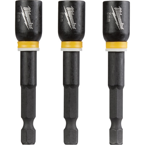 Tourne-&eacute;crou Shockwave Impact Duty, Embout 1/4", Prise 8 mm, 2-9/16" lo, Magn&eacute;tique Action Paper