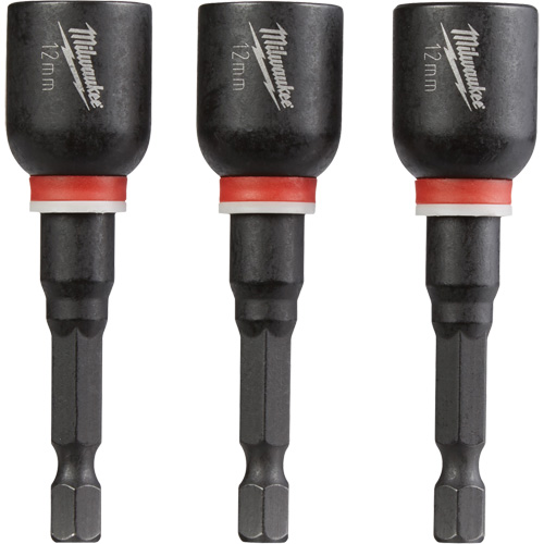 Tourne-&eacute;crou Shockwave Impact Duty, Embout 1/4", Prise 12 mm, 2-9/16" lo, Magn&eacute;tique Action Paper
