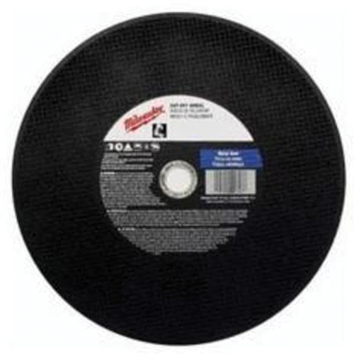 Meules &agrave; tronçonner d'usage g&eacute;n&eacute;ral, 14" x 3/32", Arbre de 1", Type 1, Oxyde d'aluminium, 4365 Tr/min Action Paper