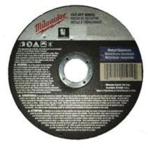 Reinforced Cut-Off Wheels, 5" x 0.045", 7/8" Arbor, Type 1, Aluminum Oxide, 13580 RPM Action Paper