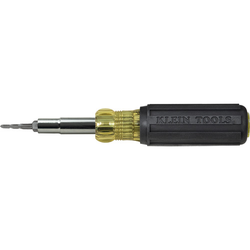 Multi-Bit Tap Tool Driver, 7-3/4" L, Cushion Grip Handle Action Paper