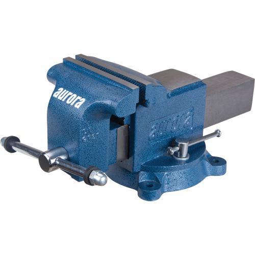Heavy-Duty Bench Vise, 6" Jaw Width Action Paper