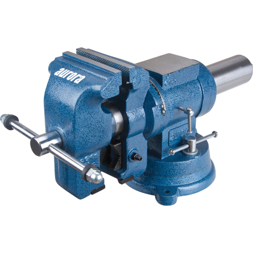 Multi-Purpose Bench Vise, 5" Jaw Width, 3-1/10" Throat Depth Action Paper