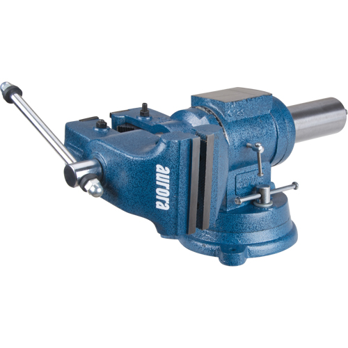 Multi-Purpose Bench Vise, 5" Jaw Width, 3-1/10" Throat Depth Action Paper