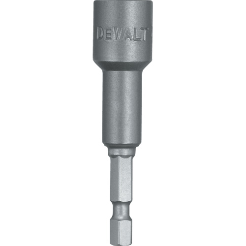 Nutdriver, 7/16" Tip, 1/4" Drive, 1-7/8" L, Magnetic Action Paper