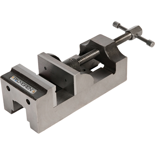 Palmgren&reg; Traditional Drill Press Vise, 4" Jaw Width, 1-3/4" Throat Depth, Universal Base Action Paper