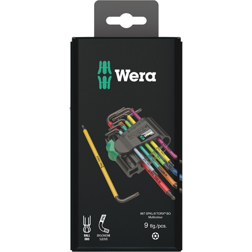Jeu de cl&eacute;s en L, 9 mcx, Torx Action Paper