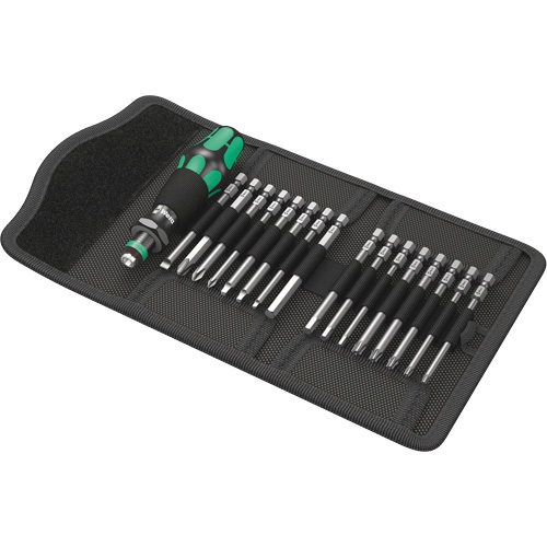 Kraftform Kompakt 60 Screwdriver & Bit Set 17-PC, 6-3/32" L, Plastic Handle Action Paper