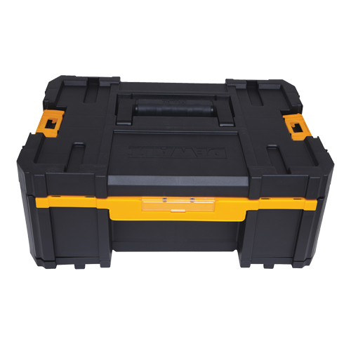 TSTAK&reg; III Tool Box with Single Deep Drawer, 16-3/4" x 12-1/4" x 6-7/8", Black Action Paper