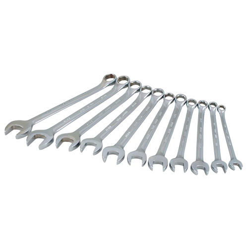Wrench Set, Combination, 11 Pieces, Metric Action Paper