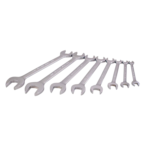 Wrench Set, Open-Ended, 8 Pieces, Metric Action Paper