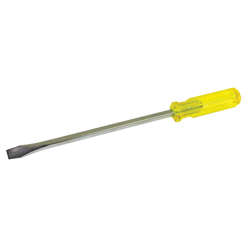 Slotted Screwdriver, 1/2", 14-1/2" L, Plastic Handle Action Paper
