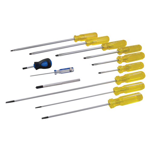 Slotted Screwdriver Set, 9 Pcs. Action Paper