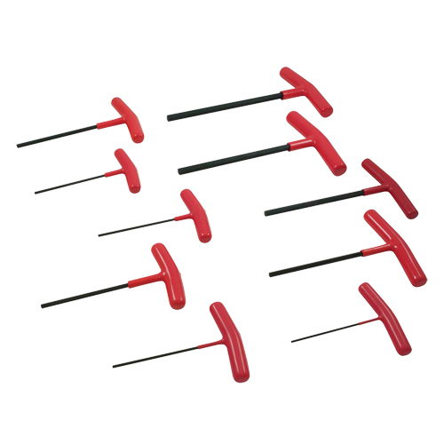 T-handle Hex Key Set, 10 Pcs., Imperial Action Paper