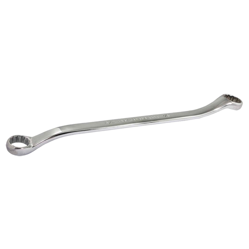 Box Wrench, 12 Point, 13/16" x 7/8", 15° Offset, Chrome Finish Action Paper
