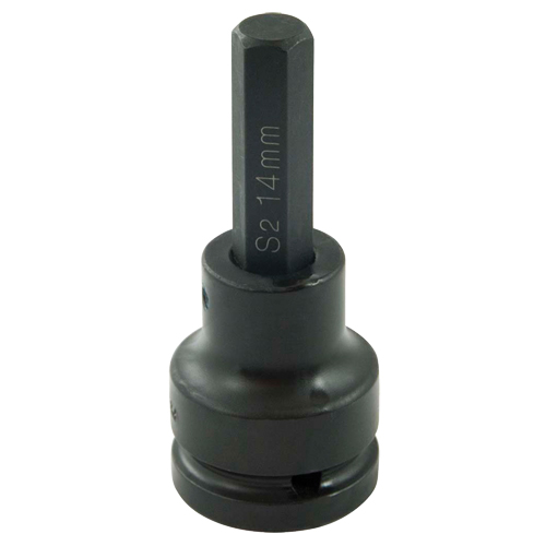Bit Socket, Hex, 14 mm x 102 mm L, 3/4" Drive Action Paper