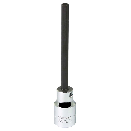 Bit Socket, 5 mm x 3-7/8" L, 3/8" Drive Action Paper