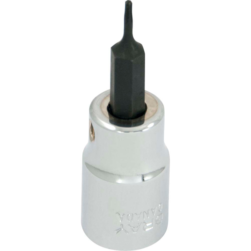 Douille &agrave; embout, Torx, T6 x 2-1/8" lo, Prise 3/8" Action Paper