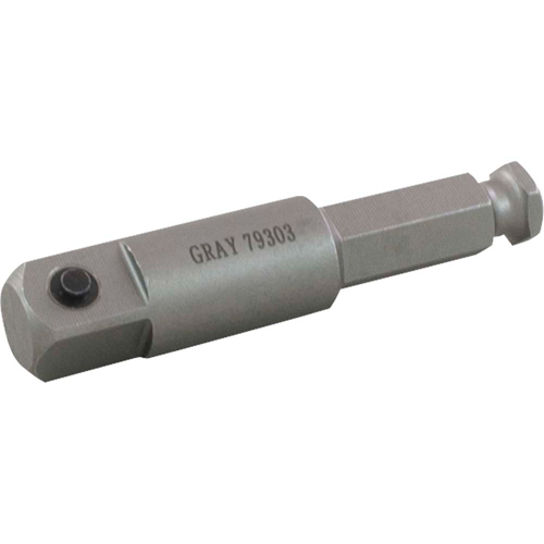 Male Hex Extension, 1/2" Drive, 2-1/5" L Action Paper
