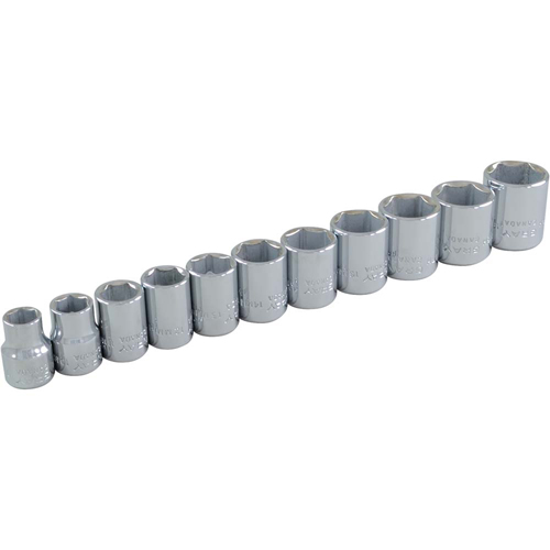 Jeu de douilles, 11 Mcx, Prise de 3/8" Action Paper