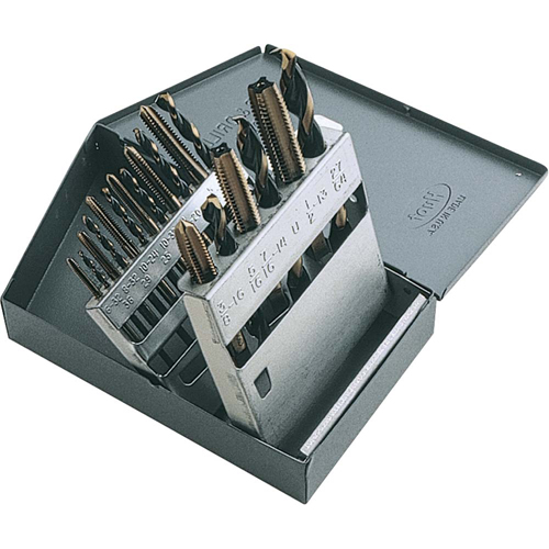 Tap & Drill Set, 18 Pieces Action Paper
