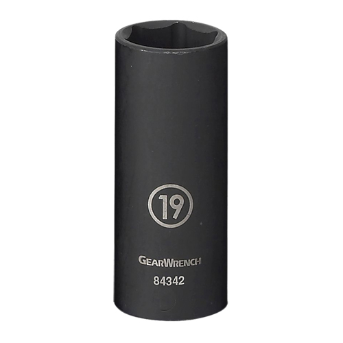 Socket, Impact, 17 mm, 3/8" Drive, 6 Points, Deep Action Paper